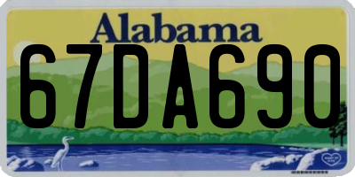 AL license plate 67DA690