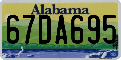 AL license plate 67DA695