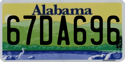 AL license plate 67DA696