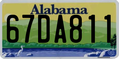 AL license plate 67DA811