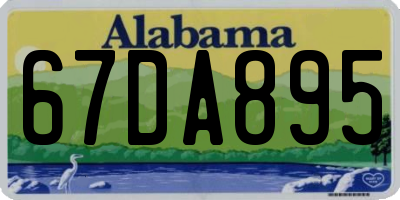 AL license plate 67DA895