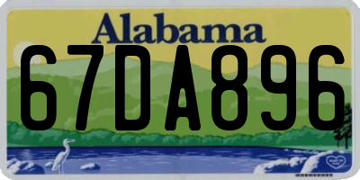 AL license plate 67DA896