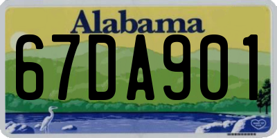 AL license plate 67DA901