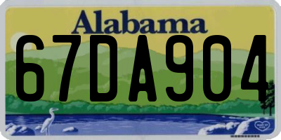 AL license plate 67DA904