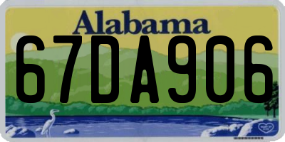 AL license plate 67DA906