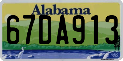 AL license plate 67DA913