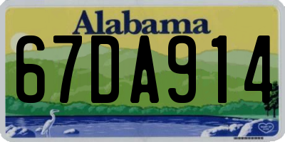 AL license plate 67DA914