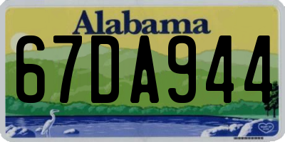 AL license plate 67DA944