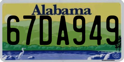 AL license plate 67DA949