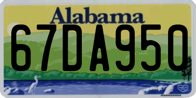 AL license plate 67DA950