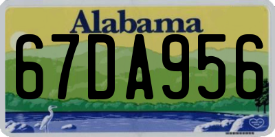AL license plate 67DA956