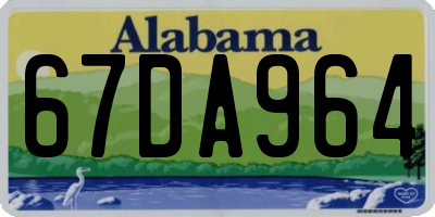 AL license plate 67DA964