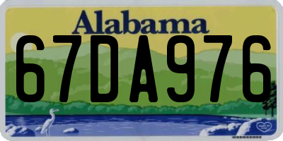 AL license plate 67DA976