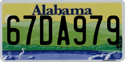 AL license plate 67DA979