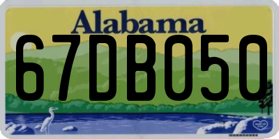 AL license plate 67DB050