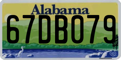 AL license plate 67DB079