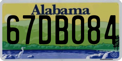 AL license plate 67DB084