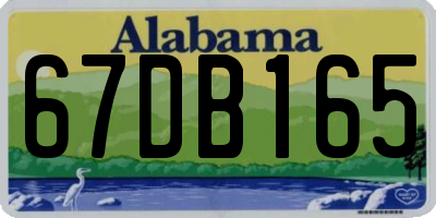 AL license plate 67DB165