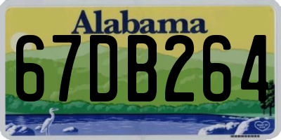 AL license plate 67DB264