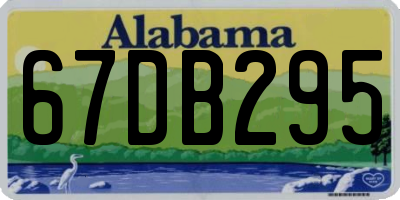 AL license plate 67DB295