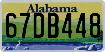 AL license plate 67DB448