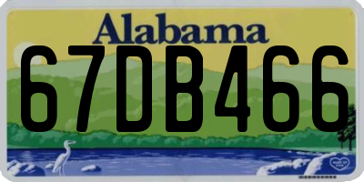AL license plate 67DB466