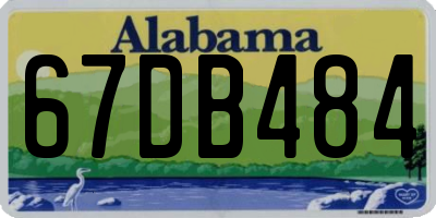 AL license plate 67DB484