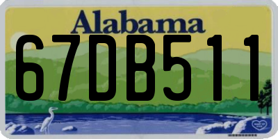 AL license plate 67DB511