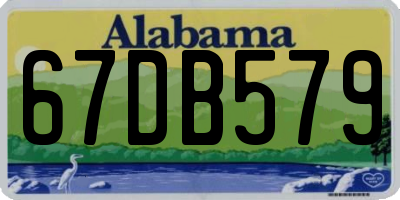 AL license plate 67DB579
