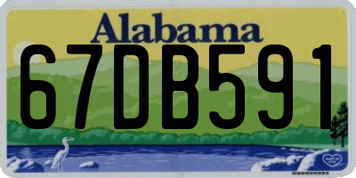 AL license plate 67DB591