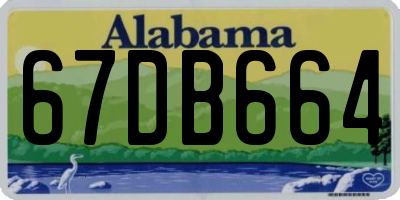 AL license plate 67DB664