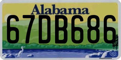 AL license plate 67DB686