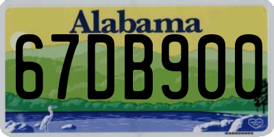 AL license plate 67DB900