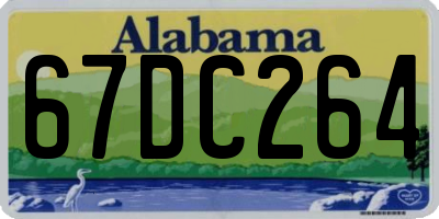 AL license plate 67DC264