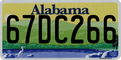 AL license plate 67DC266