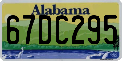 AL license plate 67DC295