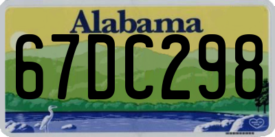 AL license plate 67DC298