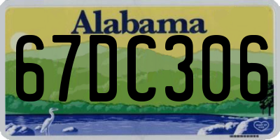 AL license plate 67DC306