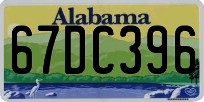 AL license plate 67DC396