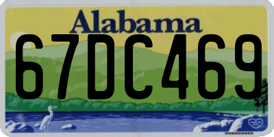 AL license plate 67DC469