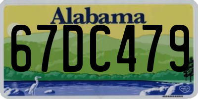 AL license plate 67DC479