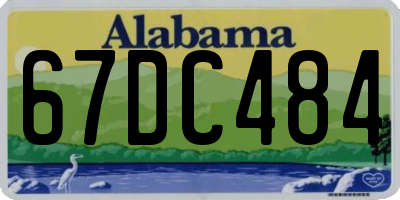 AL license plate 67DC484