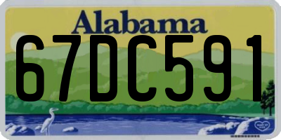AL license plate 67DC591