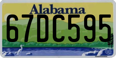 AL license plate 67DC595
