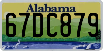 AL license plate 67DC879
