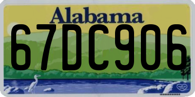 AL license plate 67DC906