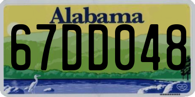 AL license plate 67DD048