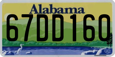 AL license plate 67DD160