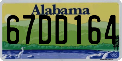 AL license plate 67DD164