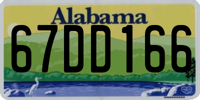 AL license plate 67DD166